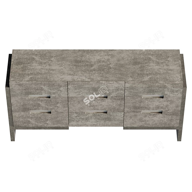 Real-Size Foundations Dresser with UV-Texture 3D model image 3