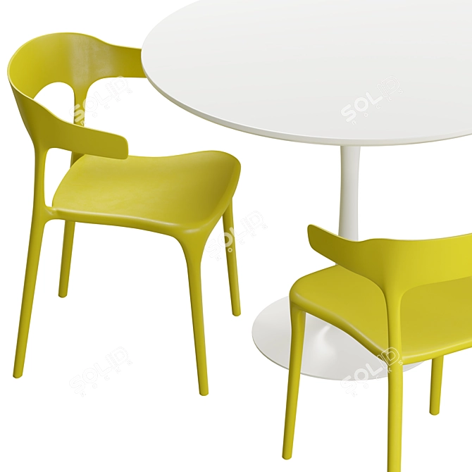 Modern Dining Set by Divan.ru 3D model image 2