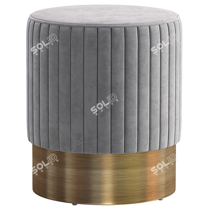 Silver Base Domane Pouf Mitts 3D model image 4