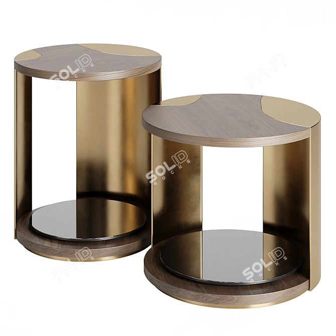 Modern Terni Side Table - Sleek Design 3D model image 1