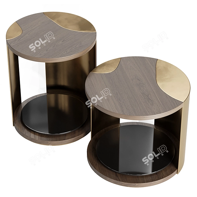 Modern Terni Side Table - Sleek Design 3D model image 2