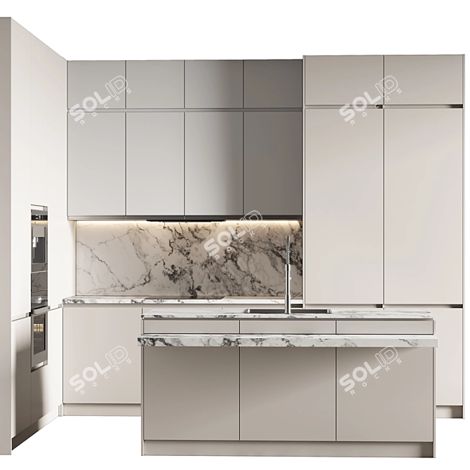 Spacious Kitchen_59 3D Model 3D model image 1