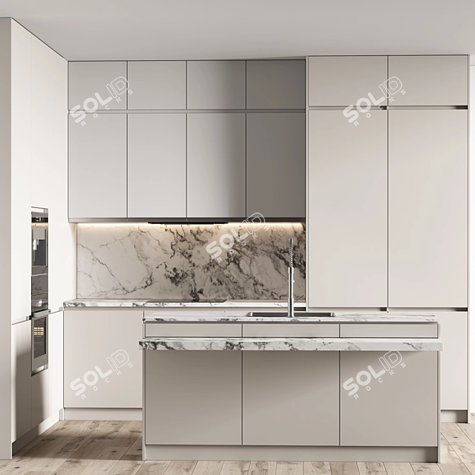 Spacious Kitchen_59 3D Model 3D model image 3