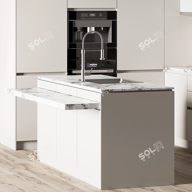 Spacious Kitchen_59 3D Model 3D model image 4