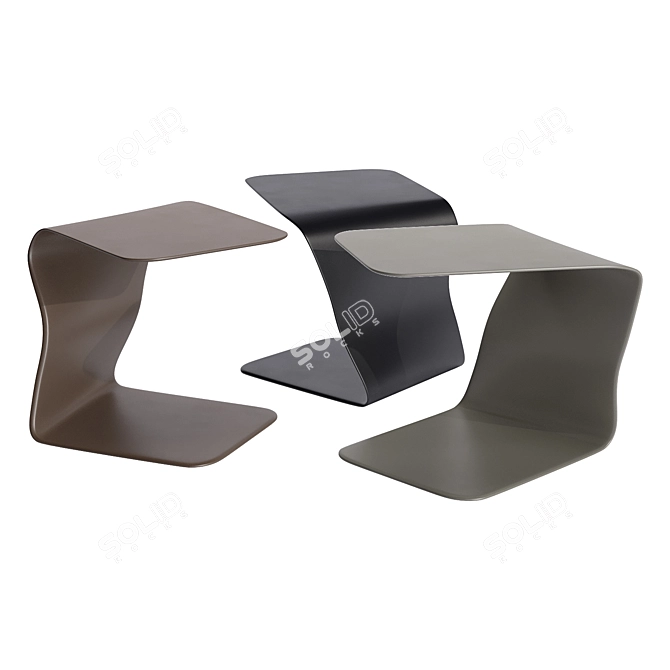 Modern Duffy Side Tables Set 3D model image 4