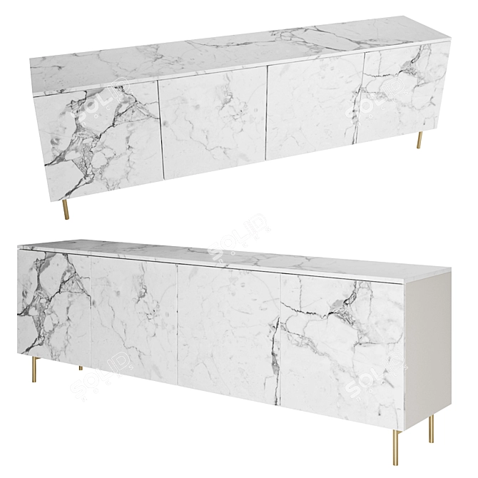  Modern Universal Ceramic Sideboard 3D model image 1