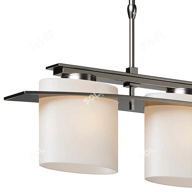 Sleek Linear Pendant Light 3D model image 5