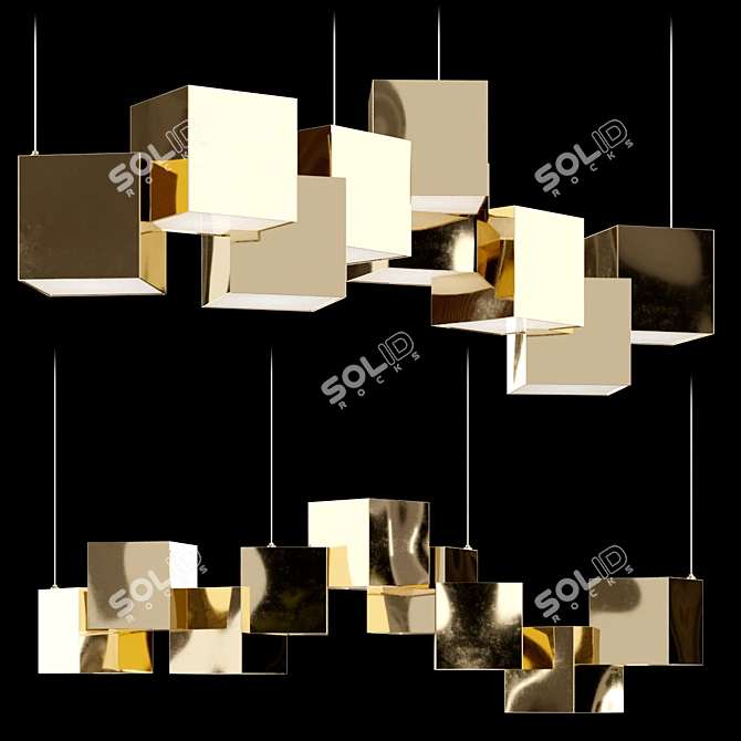 BLITZ Pendant Light 3D Model 3D model image 2