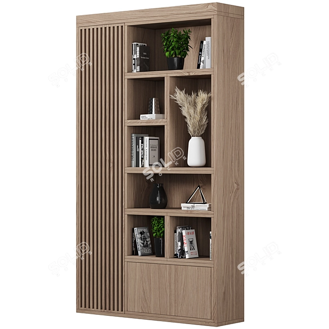 Modular Storage Rack & Bookcase 3D model image 2