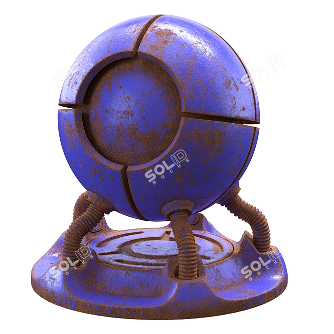 Rust Shader for Vray 3D model image 1