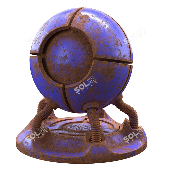 Rust Shader for Vray 3D model image 2