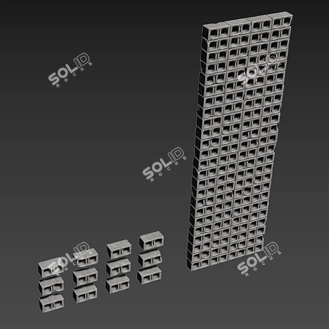 Luxury Stone Textured Decor Model 3D model image 5