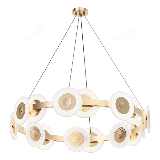 Elegant Samiya Chandelier Design 3D model image 1