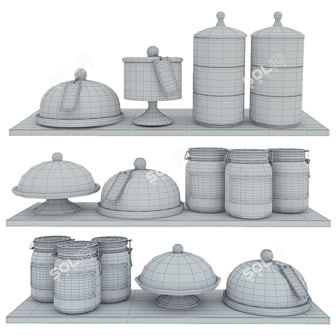 Bakery & Biscuit 3D Set 3D model image 5