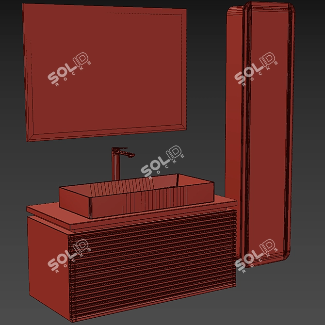 STWORKI Randers 100 Hanging Vanity 3D model image 4