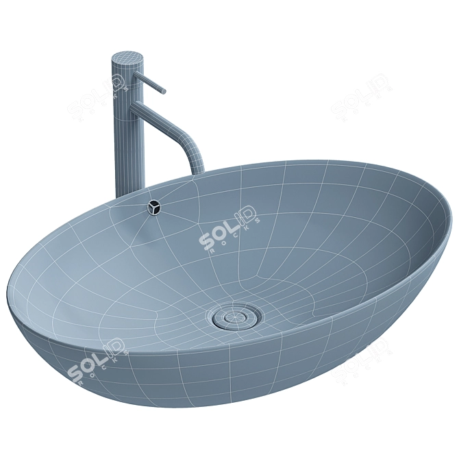 BELBAGNO BB1104 Countertop Sink 3D model image 3