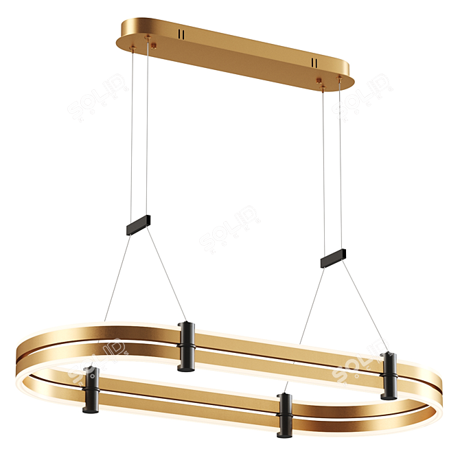 Zortes DUBLE-R Pendant Light 3D model image 2