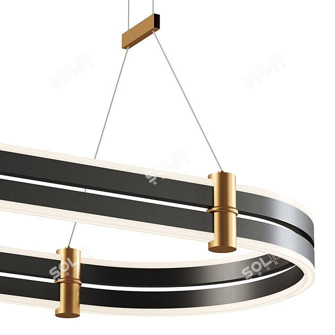 Zortes DUBLE-R Pendant Light 3D model image 5