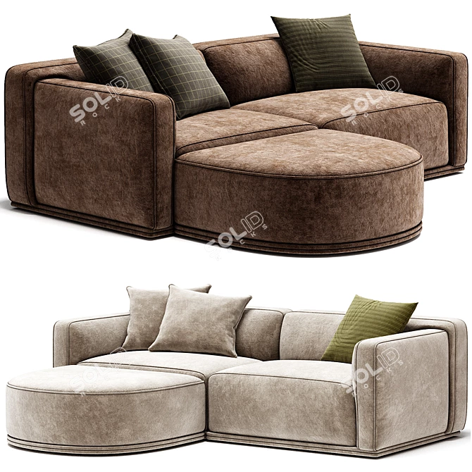 Modern 2017 Sofa CTS SALOTTI 3D model image 1