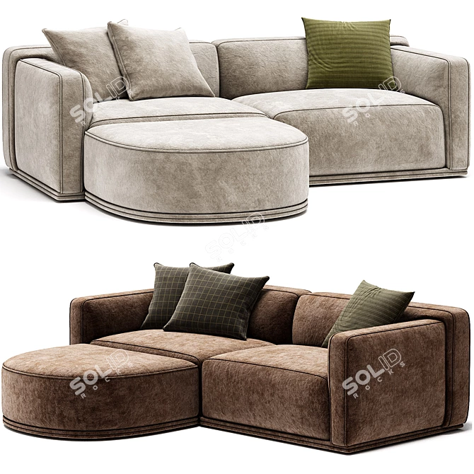 Modern 2017 Sofa CTS SALOTTI 3D model image 4