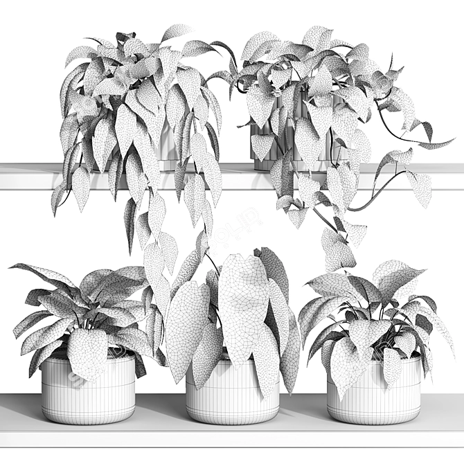 Greenery Shelf 20 Display Stand 3D model image 3