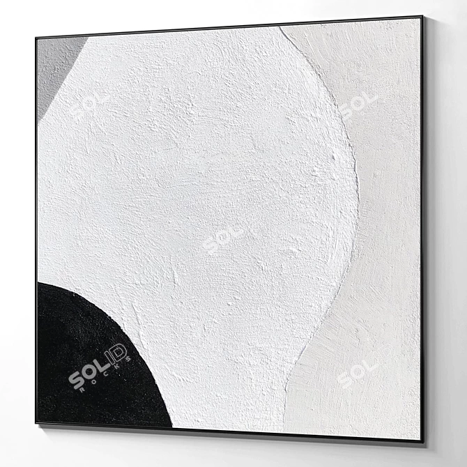 Texture Plaster Square Photo Frames 3D model image 5