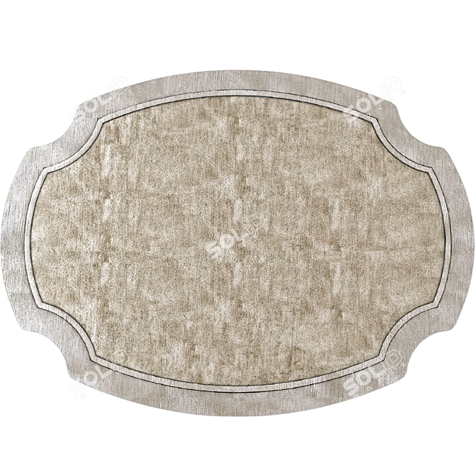 Dean Longhi Rug: Elegant Artistry 3D model image 1