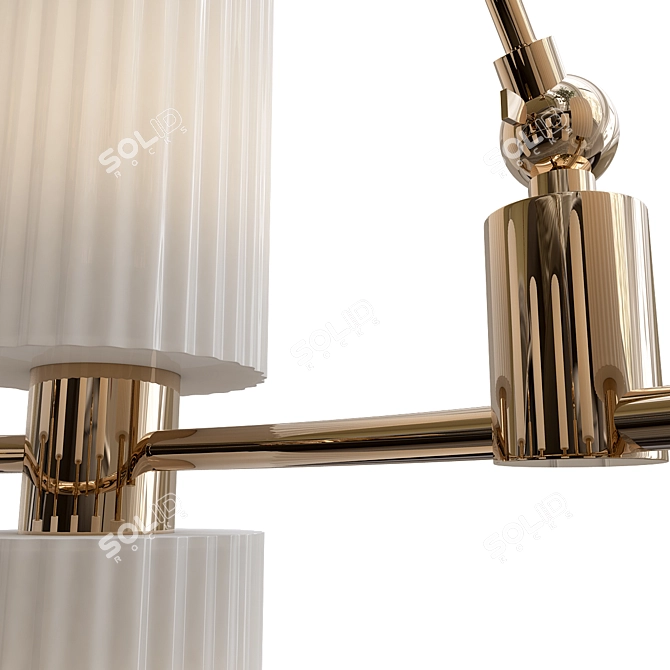 Sleek Mod Model Chandelier Display 3D model image 2