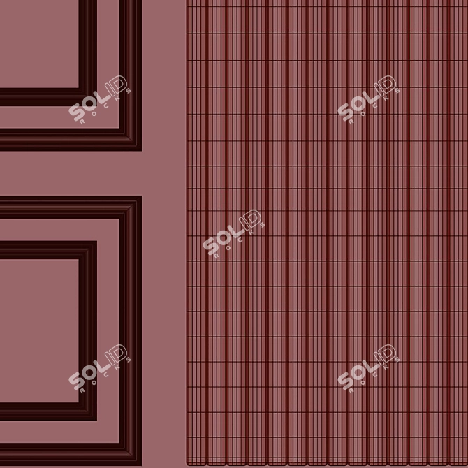 Decorative Plaster with Molding #001 3D model image 5