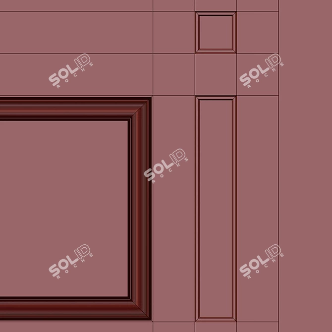 Decorative Plaster with Moulding #002 3D model image 5