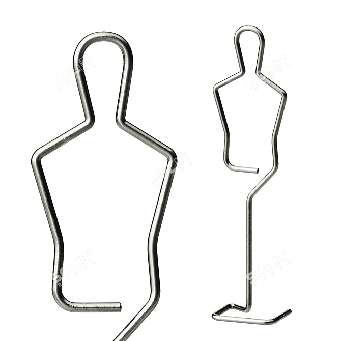 Contour Mannequin Display Stand 3D model image 1