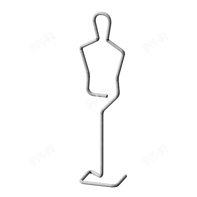 Contour Mannequin Display Stand 3D model image 2