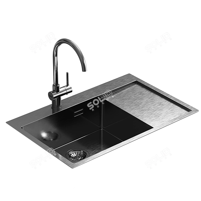 IDDIS Haze Kitchen Sink Set 3D model image 1