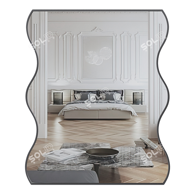 Elegant 2015 Artemis Wall Mirror 3D model image 1