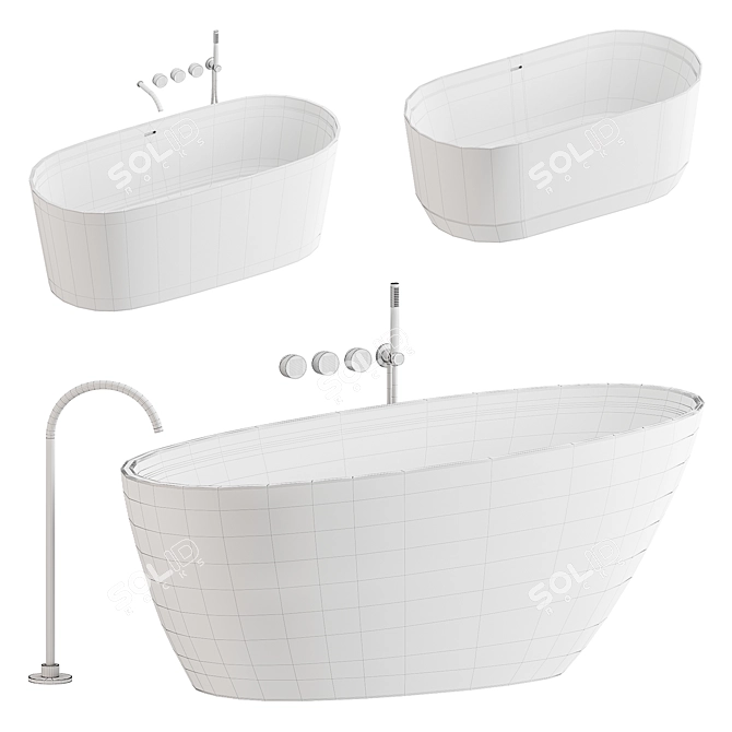 Luxury Bathware Set Aquabella & Falper 3D model image 4