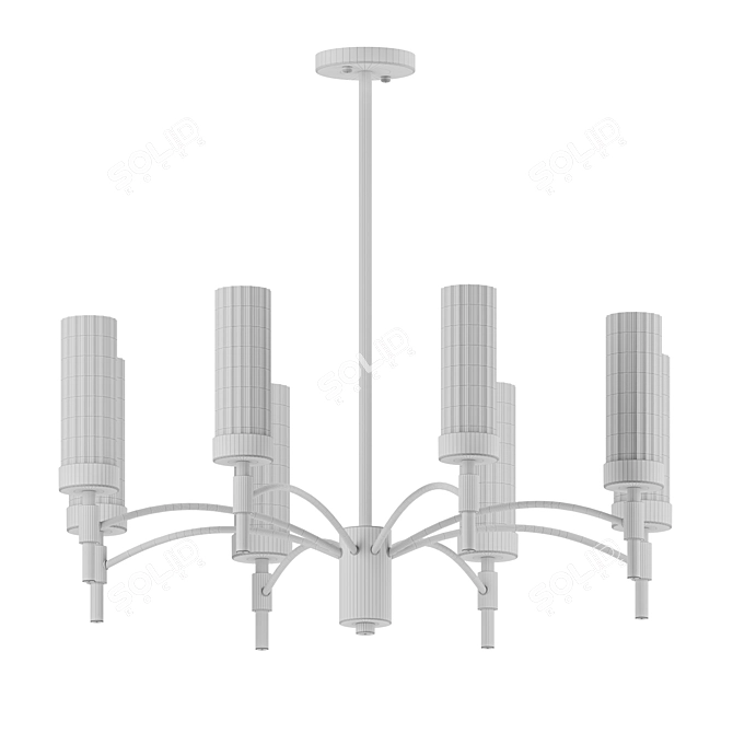 Elegant Lumion Sharon Ceiling Chandelier 3D model image 3