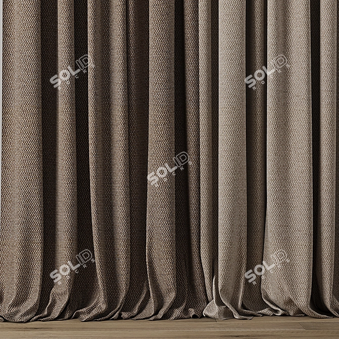 Versatile Curtain Model Collection 3D model image 2