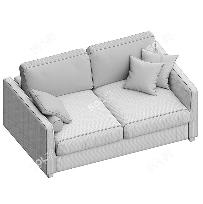 Modern Brookville Sofa 3D Model 3D model image 6