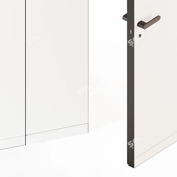 PIU Design Concealed Mount Doors 3D model image 2