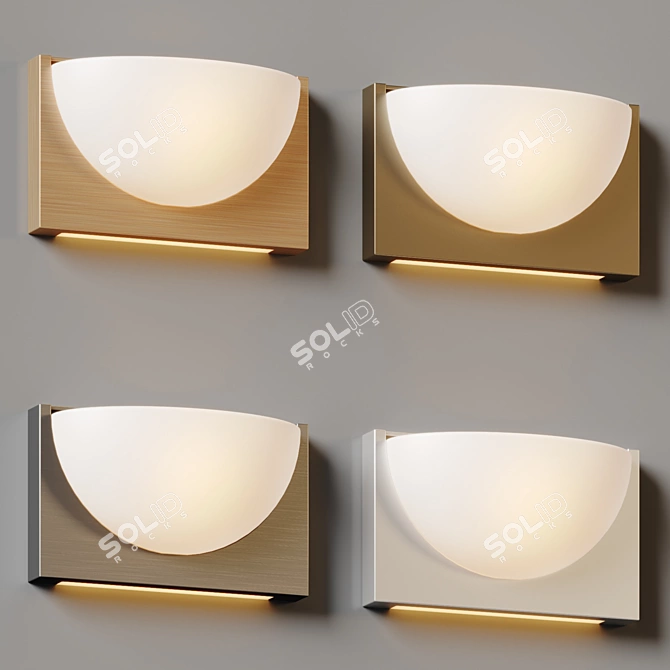 Elegant LED Wall Sconce: Mylie 3D model image 3