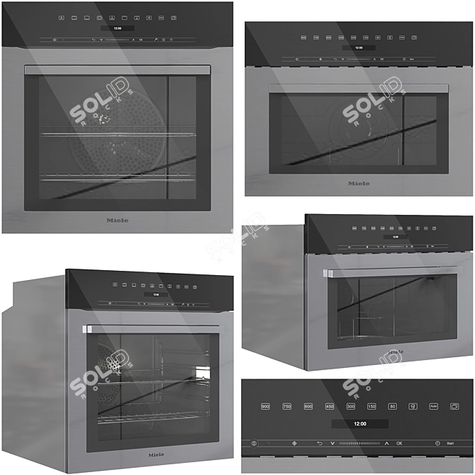 Miele Stainless Steel Appliance Set 3D model image 9