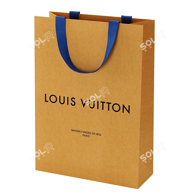 Luxury Gift Packaging Set (Louis Vuitton) 3D model image 2