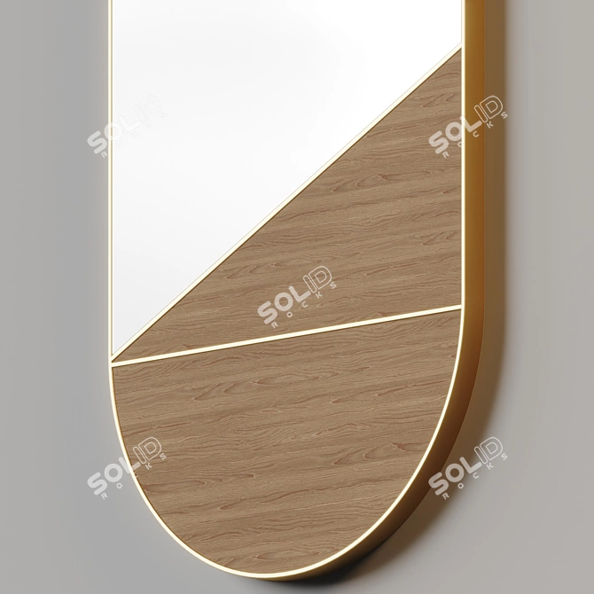 Mendel Modern Wall Mirrors 3D model image 2
