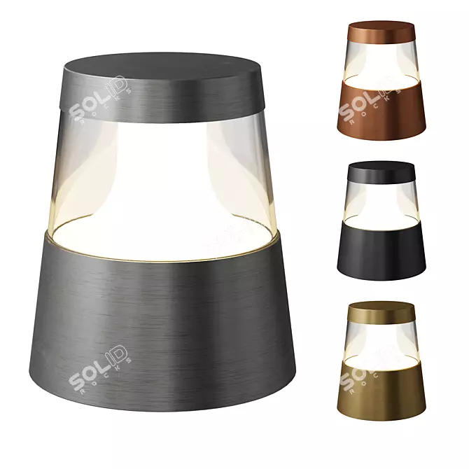 Adjustable Intensity Table Lamp 3D model image 1