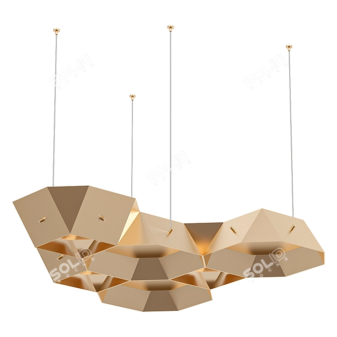Modern Planar Pendant Light 3D model image 2