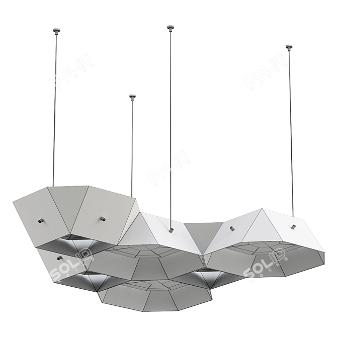 Modern Planar Pendant Light 3D model image 3