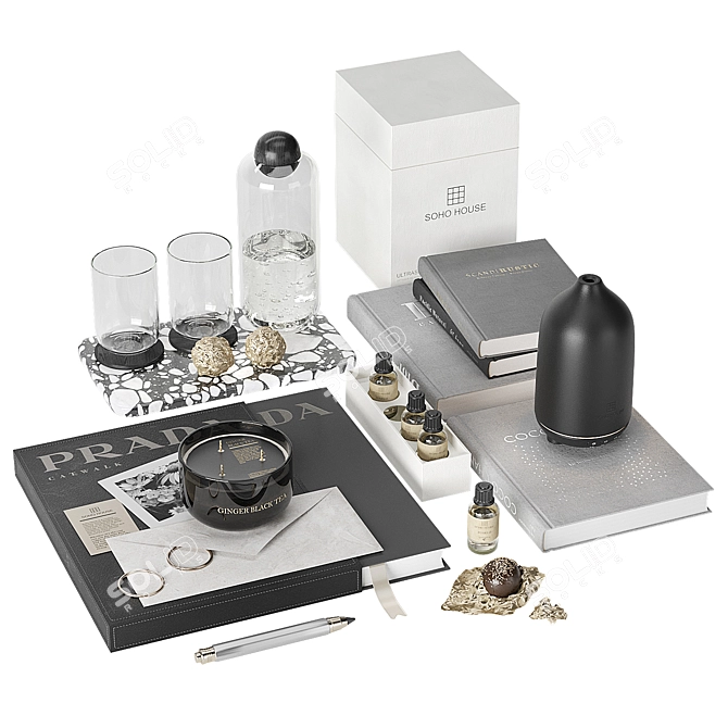 Soho House Aroma Diffuser Set 3D model image 1