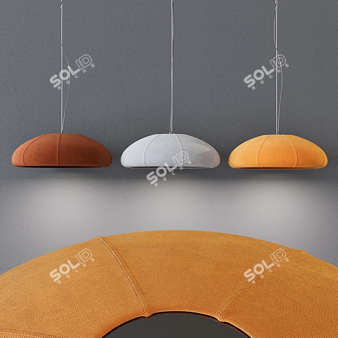 Marbido LED Pendant Lampshade 3D model image 3