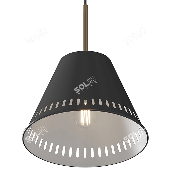  Nordic Pine Pendant Light 3D model image 2