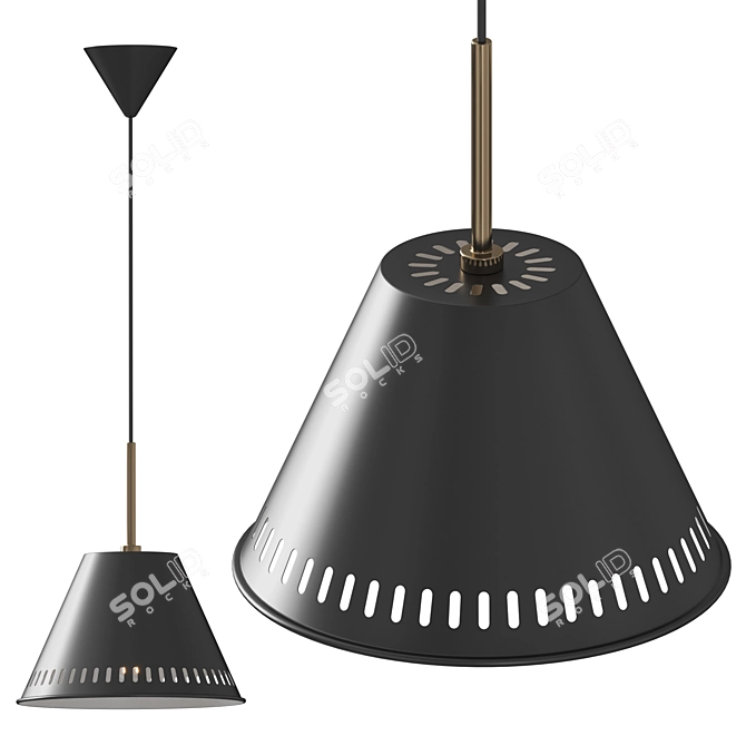  Nordic Pine Pendant Light 3D model image 3